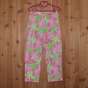 Lilly Pulitzer Taboo Elephant Print Pants